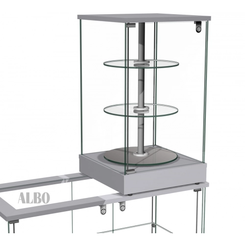 gablotka szklana, gablotka obrotowa